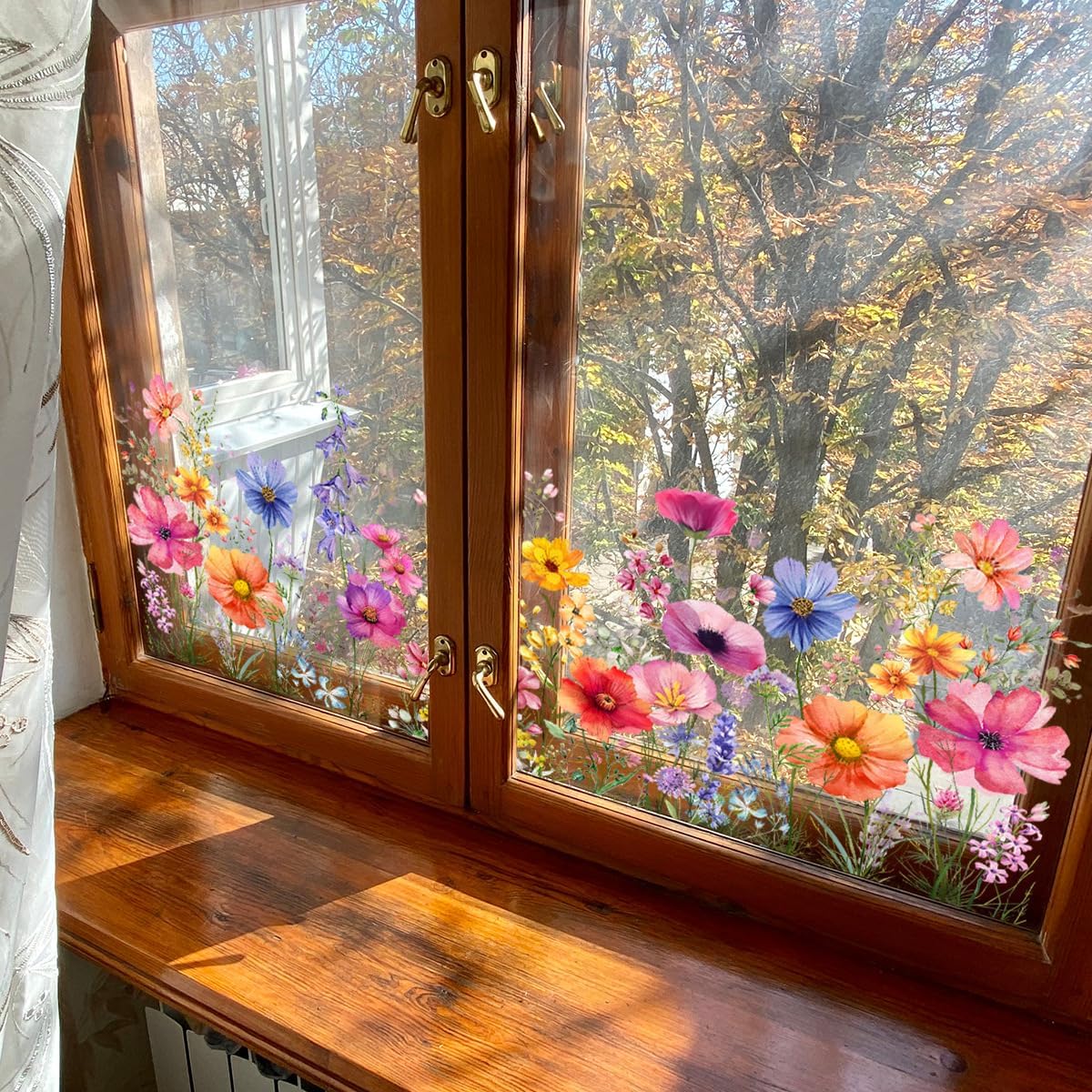 Vibrant Floral Window Stickers™
