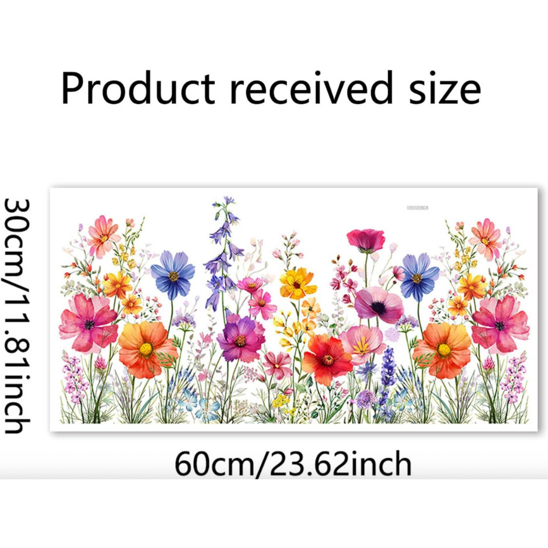 Vibrant Floral Window Stickers™