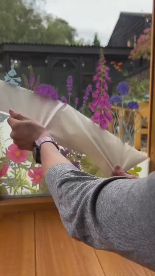 Vibrant Floral Window Stickers™